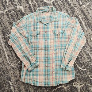 Vintage Woolrich Western Plaid Shirt Petite Large